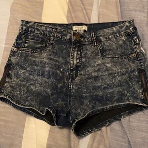 Denim Distressed Shorts